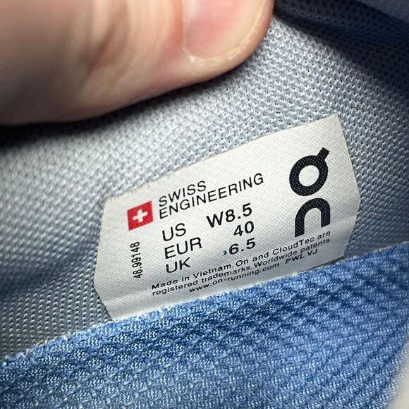 On Cloud The Roger Advantage White Nimbus Court Athletic Shoes Women’s Sz 8.5 - Picture 9 of 9